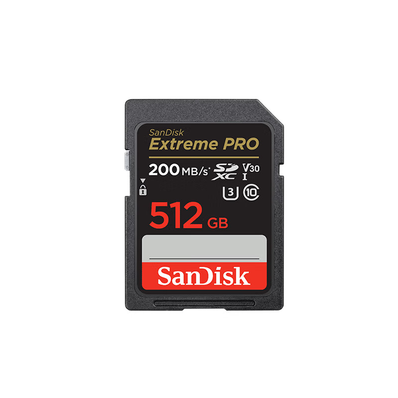 闪迪/SanDisk 4K U盘/存储卡 SD相机存储卡 512GB 读速200MB/s 写速140MB/s